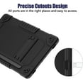 thumbnail image 4 of Kebiory for Samsung Galaxy Tab S9/S10 FE Tablet Case,Kids Friendly Shoulder Strap Hybrid Shockproof with Pen Holder Protective Case for Samsung Galaxy Tab S9/Galaxy Tab S9 FE/S9 FE (BlackX2), 4 of 6