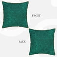 thumbnail image 3 of Fotbe Teal Marble Pattern Velvet Decorative Throw Pillow Covers with Elegant Piping, Soft Plush Cushion Cover for Sofa, Bed, Car, Office-20"x20", 3 of 8