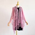thumbnail image 5 of Lumtrix Lace Floral Shawls and Wraps for Women Evening Formal Dresses Wedding Bridal Shawl Scarf with Tassels Light pink One Size, 5 of 6