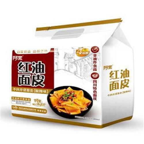 BJ (4PK) Hot Sour Flv. Chili Oil  Broad Noodle, Instant Noodle