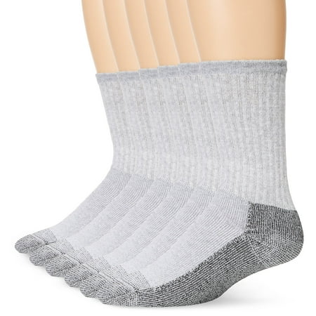 Men's Work Gear Heavy Duty Crew Socks 6-Pack (Best Shocks For Heavy Loads)