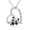 Silver, variant on 925 Silver Plated Cute Panda Chain Necklace Tree Shinny Shinny Pendant Gift-Silver