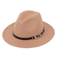 thumbnail image 5 of Fgnfyis Western Cowboy Hat Adjustable Wide Brim Belt Buckle Baseball Cap for Men Women Beige One Size, 5 of 5