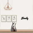 thumbnail image 5 of 1 pc Wood Family Sign Wall Decor Art Cutout Letter Word Laser Cut Unfinished Decorative Accessories Rustic for Living Room Home Door Farmhouse Porch Bedroom Decoration 11.8 x 5.47 Inch Black, 5 of 7