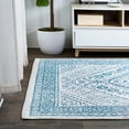 thumbnail image 5 of JONATHAN Y MODERN PERSIAN 5 x 8 Area Rug, Boho Cottage Medallion - Blue/White, MDP501C-5, 5 of 12