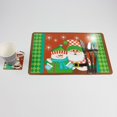 thumbnail image 4 of 12 Uds. Manteles Individuales impermeables, posavasos, manteles para mesa de comedor, decoración navideña para cocina y restaurante, 4 of 5