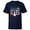 Navy, variant on Grogu Mandalorian Toon Brother of the Birthday Kid - Short Sleeve T-Shirt for Kids - Customized-Royal