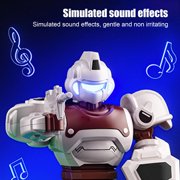 CREATITOY LED Dancing Robot Toy with Music, Colorful Lights & Auto-Sliding Action - Interactive Smart Robo-Pet for Playtime Fun