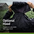 thumbnail image 5 of John Deere 3-Piece Rain Suit, Waterproof Rain Jacket and Pants Set with Adjustable Hood, Black, Large, 5 of 9