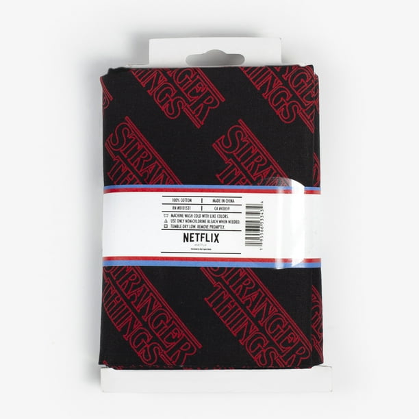 Stranger things - strandlaken black - 70 x 140 cm - katoen - Sport