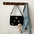 thumbnail image 3 of Bolso Bandolera para Mujer Mensajero Lona Japonesa (colgante Oso Caqui), 3 of 9