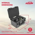 thumbnail image 3 of SKB Multi Hand Gun Case, 2 Gun Capacity, Custom Foam Interior, Waterproof, Black, 3 of 11
