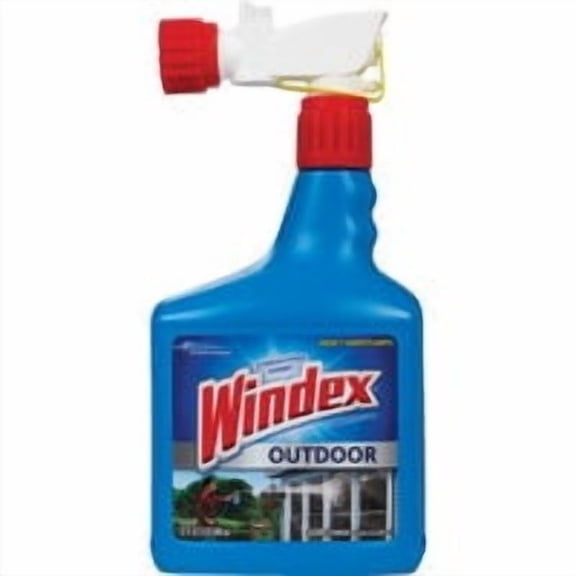 Windex Outdoor Glass & Patio Concentrated Cleaner - Outdoor Glass Cleaner - 2 Ct, 32 Fl Oz — Household & Commercial Use, Effective Formula