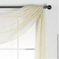 thumbnail image 5 of Multifunction Voile Window Scarf, Polyester-Cotton Blend, Solid Color, Light Filtering, for Home Window, Event Decoration, Party Wedding, Canopy Bed, Machine Washable, 5 of 6