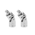 thumbnail image 1 of Unique Bargains 2 Pcs 1/4 Inch Drive Spring Loaded Universal Joint Socket, Cr-V Steel, 1 of 5
