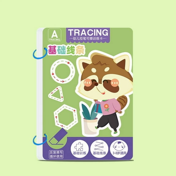 Toddler Pen Control Training Workbook Baby Magical Tracing Practice Copybook Reusable Writing Drawing Educational Picture Books