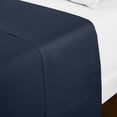 thumbnail image 2 of Mellanni Queen Flat Sheet Only, Hotel Luxury Soft Microfiber Top Sheet, 1 Piece, Navy Blue, 2 of 7