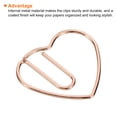 thumbnail image 4 of Unique Bargains 1 Paper Clip Heart-Shaped Cute Decorative Fun Clips Bookmarks 1.1 Inch Rose Gold, Pack of 100, 4 of 5