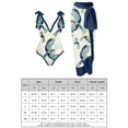 thumbnail image 2 of Traje de Baño Traje de baño de una pieza para mujer Traje de baño de dos piezas con falda cruzada Pareo (Blanco L) Ygjytge Blanco T L para Mujer, 2 of 8