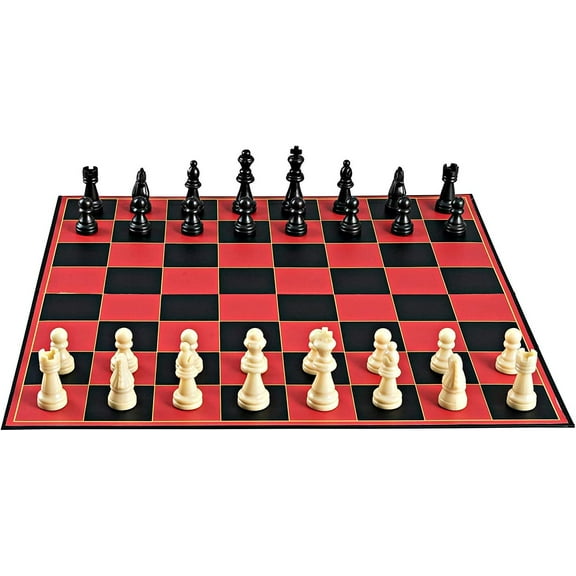 Point Games Classic Chess Set 15” Folding Chess Board Game for Kids & Adults Strategy Games