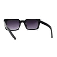 thumbnail image 2 of Womens Mod Rectangle Plastic Retro Sunglasses Black Smoke, 2 of 4