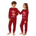 thumbnail image 7 of CUZIBR Kids Boy Girl Pajamas Christmas Loungewear Set Long Sleeve Crew Neck Tops And Pants 2 PC Santa Claus Graphic Cozy Fall Nightwear,Red,7-8 Years, 7 of 7