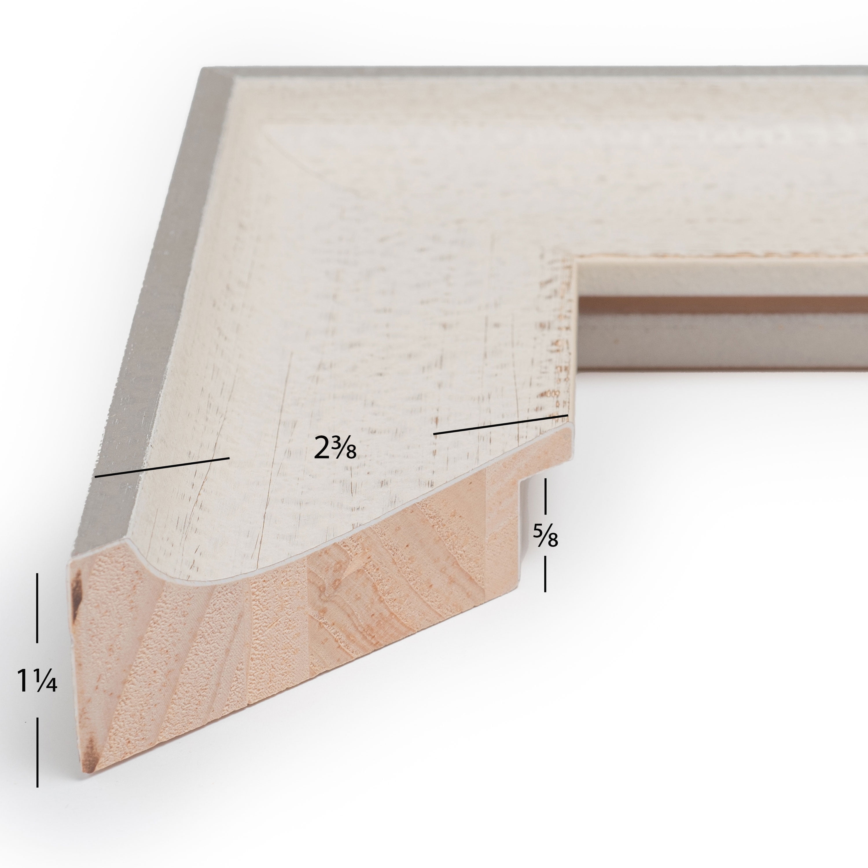 Craig Frames Cairo, 22x28 Picture Frame Matted for an 18x24 Photo, Radiant White