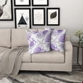 thumbnail image 4 of Nautical Coastal Throw Pillow Covers 18"x18" Set of 2 Beach Theme Purple Coral Starfish Pillow Cover Cotton Summer Couch Pillow Cases Outdoor Sofa Cushion Cover Modern Decor for Bed Living Room, 4 of 6