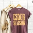 thumbnail image 4 of Cider Season Block Distressed - Women's Garment Dyed Graphic T-Shirt, 4 of 11