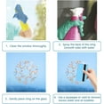 thumbnail image 3 of 22pcs Snowflake Window Clings Flower Rainbow Window Glass Alert Stickers for Birds Strike Star Christmas Decals Non Adhesive Prismatic Vinyl Film for Sliding Doors Windows Glass, 3 of 8
