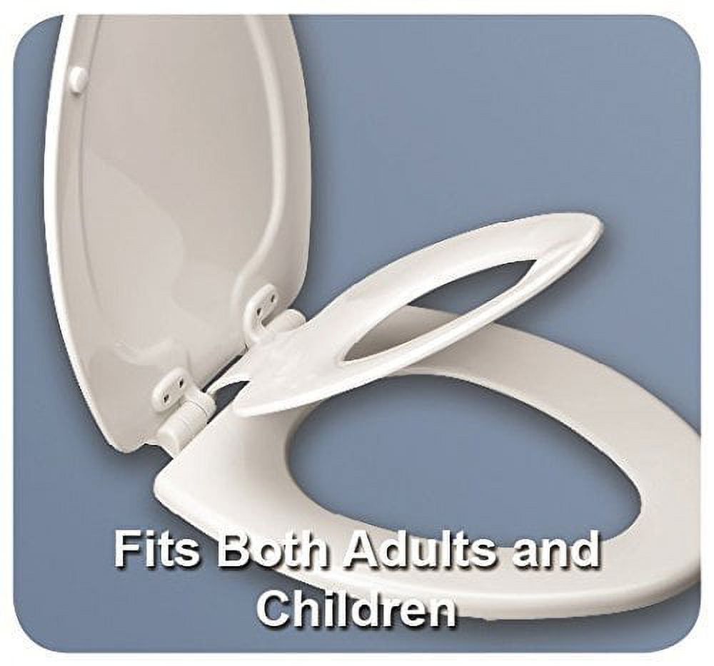 Mayfair NextStep2 Elongted Toilet Seat with Built-In Potty Training Seat