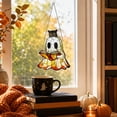 thumbnail image 5 of 2026 Halloween Reading Ghost Acrylic Suncatcher , Summerween Decor Signs for Window Hanging Ornament, Art Garden Decor for Book Lover, 5 of 8