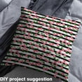 thumbnail image 2 of Homewish Cute Cherry Fabric by the Yard 1 Yard,Modern Geometric Stripes Home Decor Fabric by the Yard,Black Red White Sewing Fabric For Girls,Ultra Soft Home Decor, 2 of 6