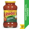Ragu Chunky Mama's Special Garden Pasta Sauce with Diced Tomatoes, Onions, Red Bell Peppers, Garlic, Parmesan and Romano Cheese, and Italian Herbs and Spices, 24 OZ