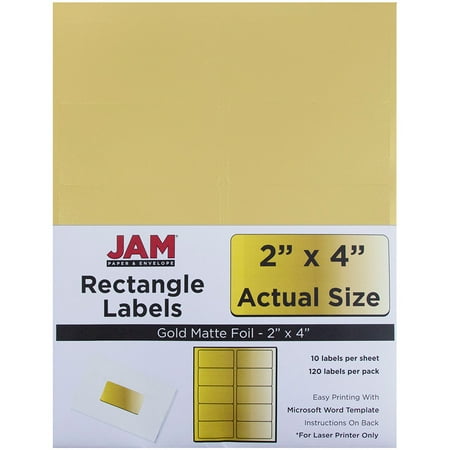 JAM PAPER Shipping Address Labels - Standard Mailing - Medium - 50.8 x 101.6 mm (2