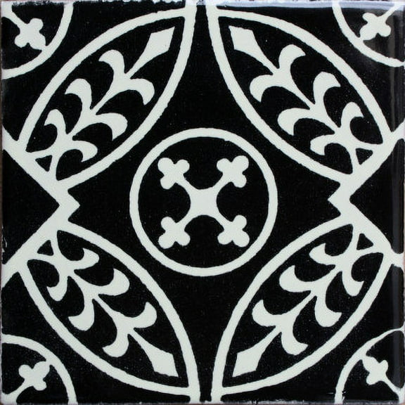 4.2x4.2 Darlot Talavera Mexican Tile, Set of 9 pcs