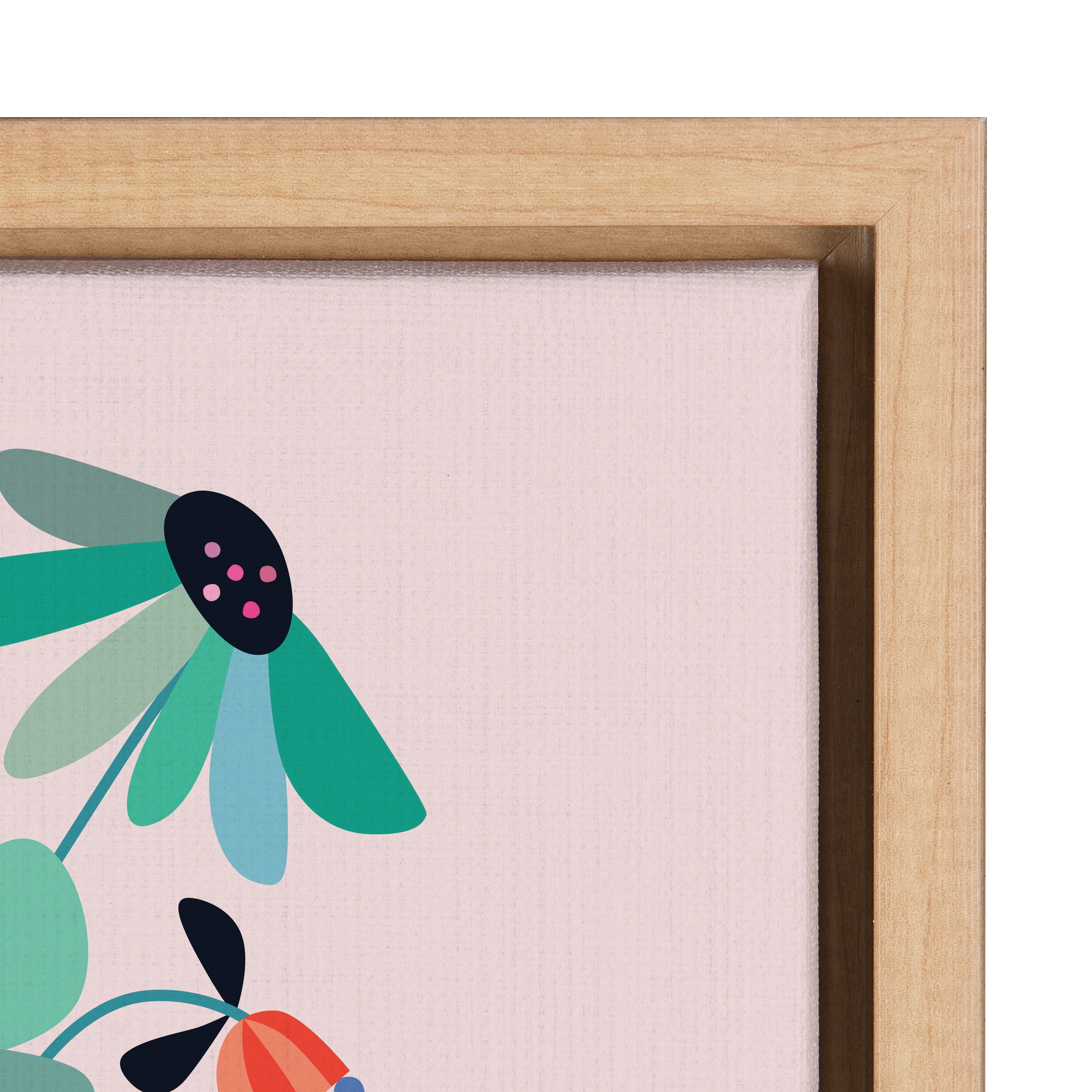 Kate and Laurel Words, Black Framed Canvas Art Print, 18x24