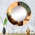 thumbnail image 5 of DESIGN ART Designart 'Infinity Terra Rosa Possibilities VIII' Printed Abstract Painting Wall Mirror 24in.x24in., 5 of 5