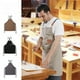 thumbnail image 2 of Delantal de lona gruesa para el hogar, cocina, floristería, peluquería, barista, restaurante, bar, ropa de trabajo, 2 of 3