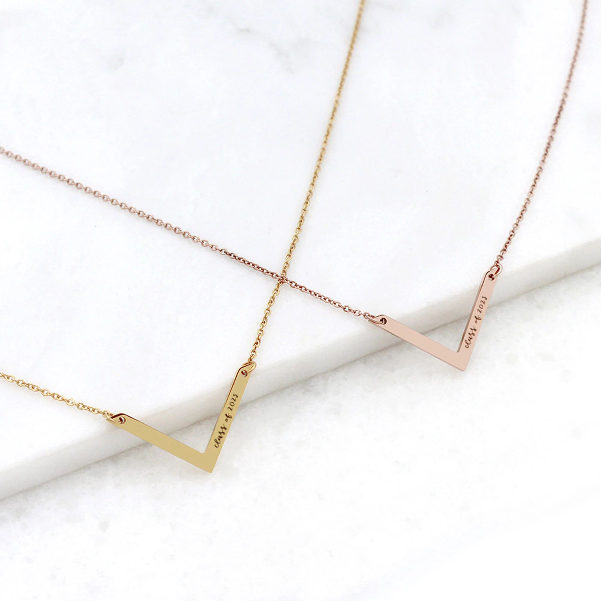 Anavia 2021 Graduation Gift for Her - High School | College Graduation Gift for Girls - Class of 2021 Graduation Gift for Friend -  Stainless Steel Engraved Necklace Jewelry
