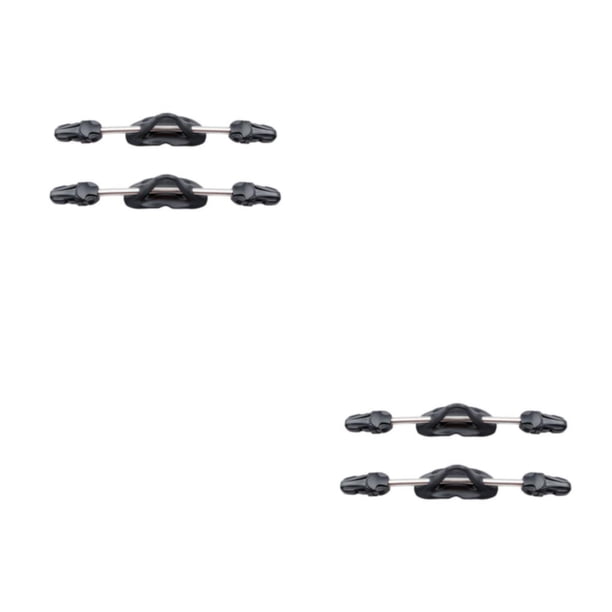 Yuarrent 2x negro un fascinante mundo submarino con aletas de buceo Aletas de buceo Correas de cordones de acero inoxidable Resorte de acero negro S 2Conjunto