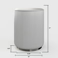 thumbnail image 6 of Boahaus Catelyn Modern Gray Vanity Stool with High Elastic Sponge Cushion for Bedroom, 6 of 6