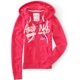 thumbnail image 1 of Aeropostale - Sudadera con capucha y cremallera para mujer Aero Ny 87, rosa, mediana, 1 of 1
