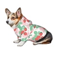 thumbnail image 7 of Fotbe Strawberry Print Small Dog Sweater Hoodies Pet Grey Hooded Soft Fleece Sweatshirts with Pocket Fall Winter Puppy Cat Sweaters Warm Clothes-X-Small, 7 of 7