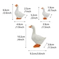 thumbnail image 2 of Set de estatuas de resina Goose Family para decoración de jardín, 167 g, 2 of 3