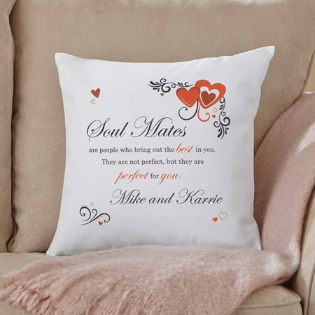 Personalized Perfect Soul Mates Pillow