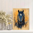 thumbnail image 2 of Qisvanset 12x16 Inch With Frame 2D Flat Wall Art Elegant Watercolor Horse Rustic Farmhouse Home Decor, 2 of 8