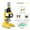 Yellow_Free Size, variant on Kchsji Educational Microscope Set 100X 400X 1200X With LED Illumination Beginner Science Exploration Kit Clear Focus Viewing Learning Tool With Specimens For School Study Home Discovery STEM Practice