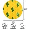 thumbnail image 4 of Coolnut Cactus Dinner Mat, 15.4'' Round Placemat, Table, Non-Slip and Durable, Easy to Clean Home Decor, 4 of 7