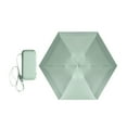 thumbnail image 2 of Mini Folding Umbrella Tiny Pocket Umbrella Small Umbrella Sturdy Lightweight Light Green, 2 of 8
